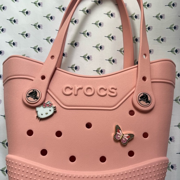 CROCS Pink Tote Bag - Picture 1 of 4
